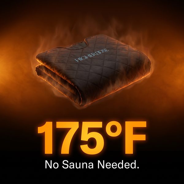 HigherDOSE spec ad: 175°F. No Sauna Needed.